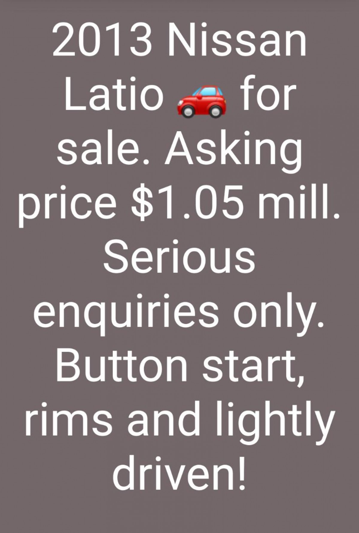For Sale: NISSAN LATIO