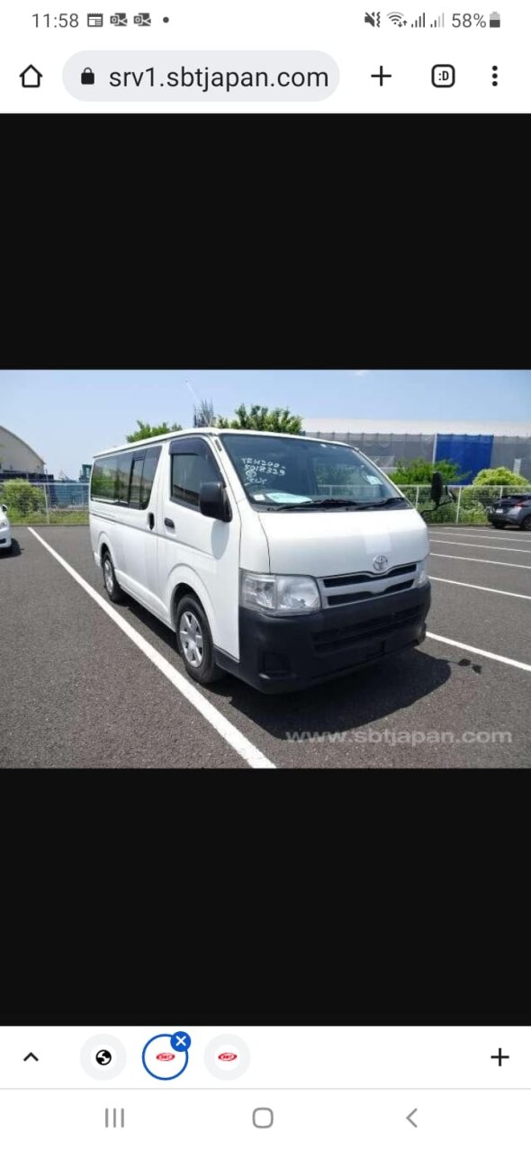 For Sale: 2013 Hiace Bus