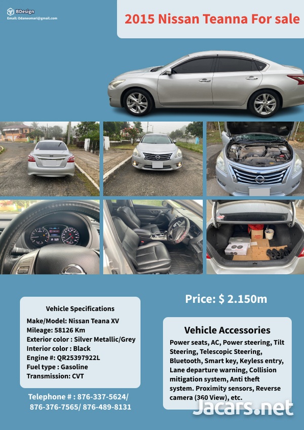 Nissan Teana 2,4L 2015