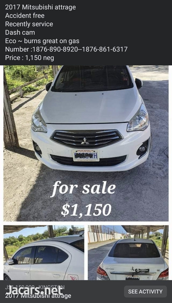Mitsubishi Mirage 1,3L 2017
