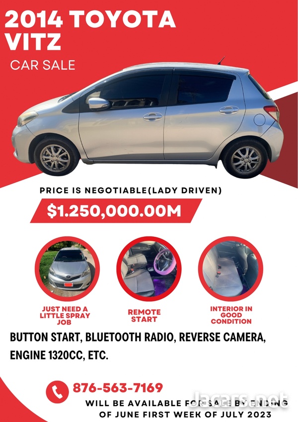 Toyota Vitz 1,5L 2014