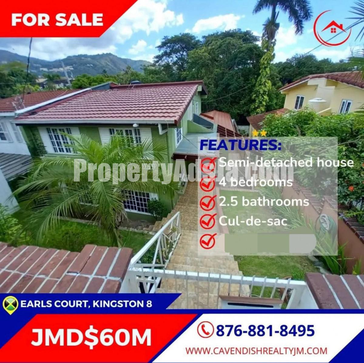 4 bed Townhouse For Sale in Kingston 8, Kingston / St. Andrew, Jamaica
