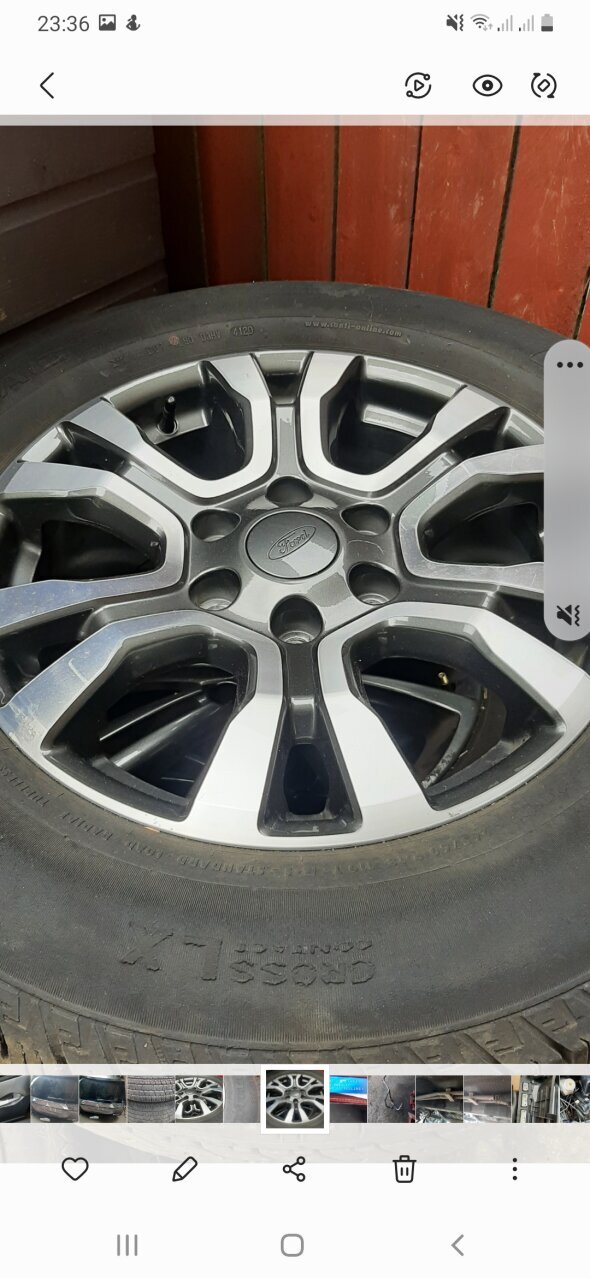 For Sale: FORD RANGER WILDTRACK ALLOY WHEELS 265/60/18